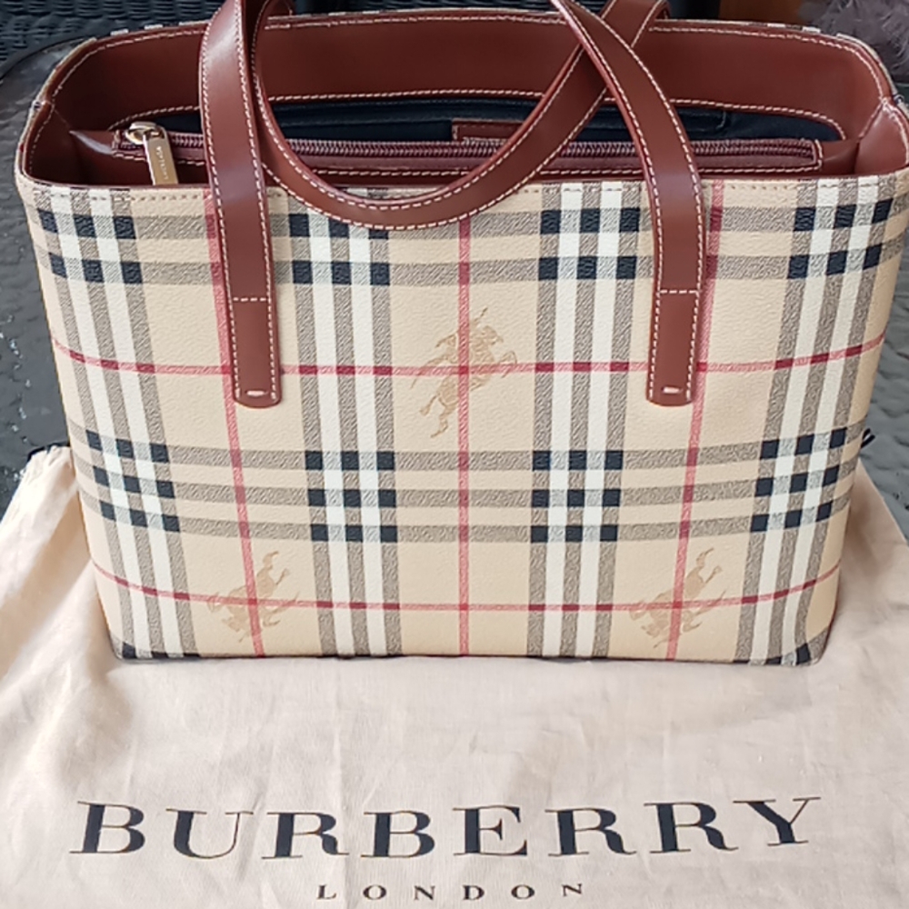 Burberry Haymarket Nova Check Tote Bag